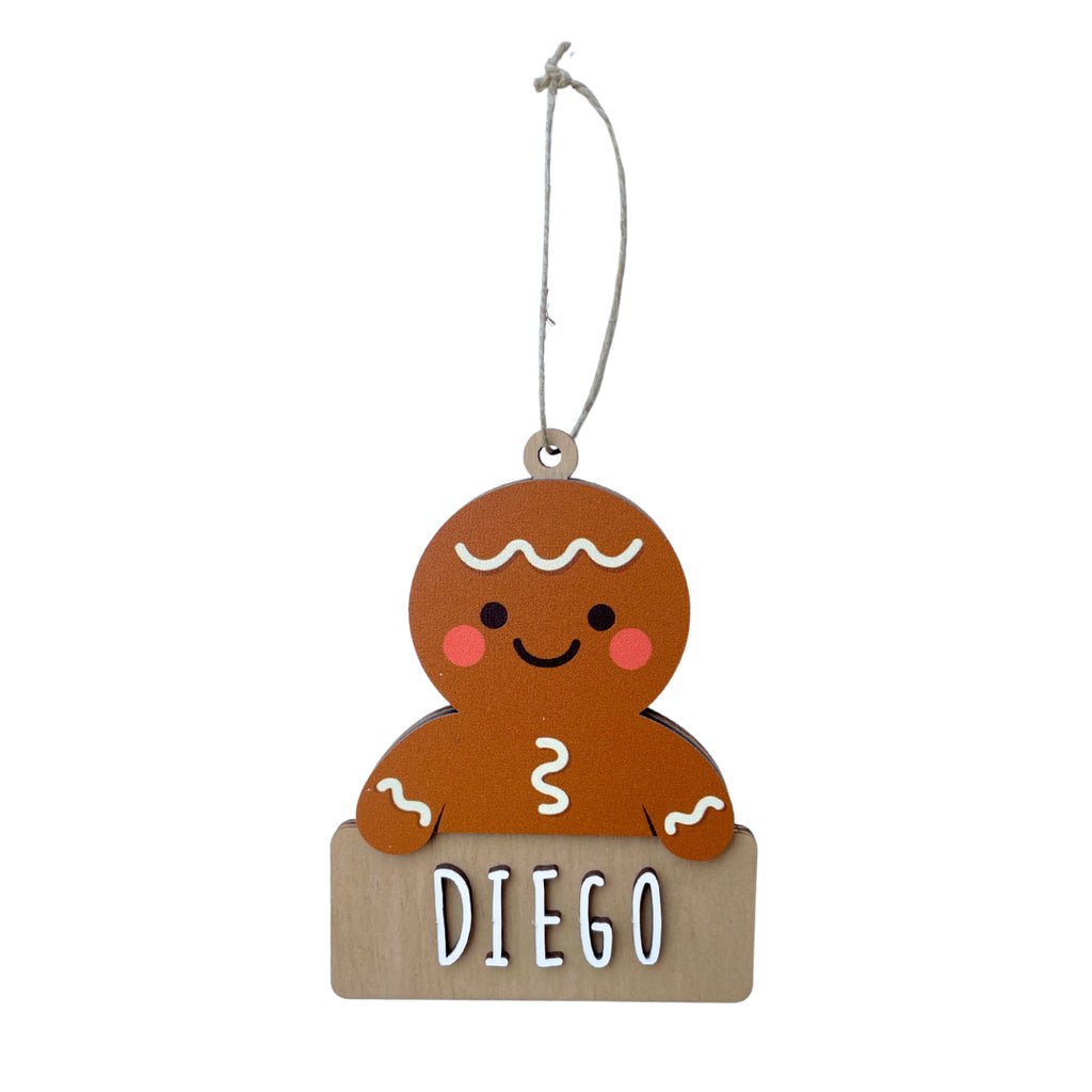 Adorno Navidad Personalizado Galleta Jengibre - Nanetes